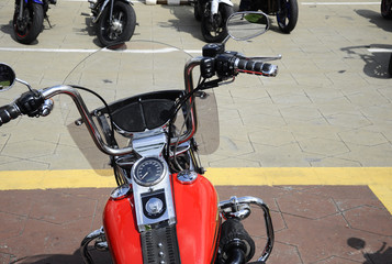 Motorcycle handle, speedometer, odometer and other important motorcycle indicator. The information...