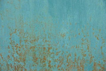 blue metallic texture of a piece of rusty iron