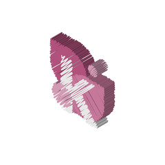 k isometric right top view 3D icon