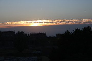 sun set in Egypt