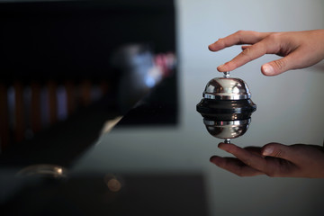 Desk call bell reflection