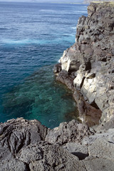 Fototapeta na wymiar Southpoint Hawaii Cliffs 2