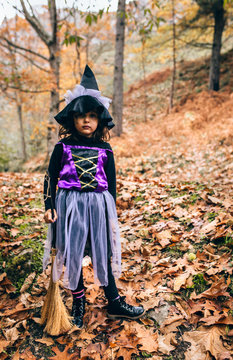 Little girl in Halloween