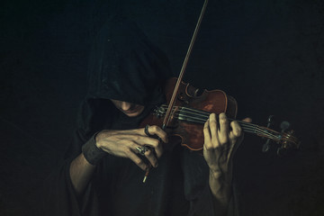 Dark phantom violin player