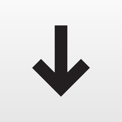 Arrow down vector. Downgrade icon. Trendy symbol f