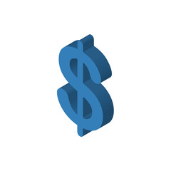Obraz premium Colombia currency isometric right top view 3D icon