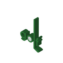 golf isometric right top view 3D icon