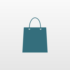 Shopping bag icon vector isolated. Modern flat pictogram, business, marketing, internet concept. Tre