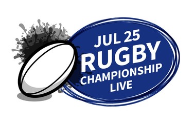 Vector rugby american football sport scoreboard spotlight background place for copy text ad. Banner, flyer, poster, TV concept design brush doodle flat style isolated illustration.