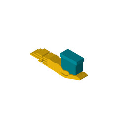 cash on delivery isometric right top view 3D icon