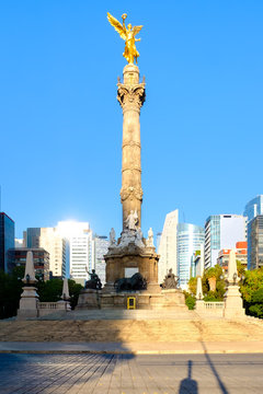 The Angel of Independence at Paseo de la Reforma in Mexico City