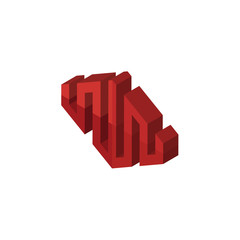 equinix isometric right top view 3D icon