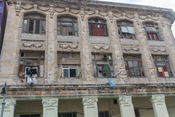 high building in cuba, old building