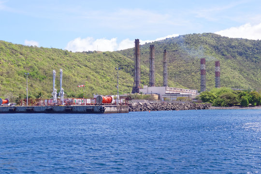 Martinique, FWI, Bellefontaine thermal power station