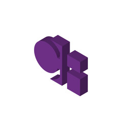CB BC isometric right top view 3D icon