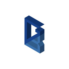 GB,BG isometric right top view 3D icon