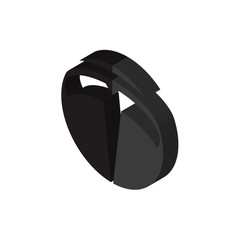 tesla isometric right top view 3D icon