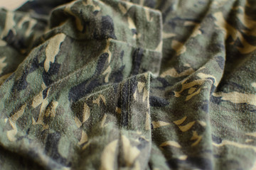 Fine Detail of Camo Fabric