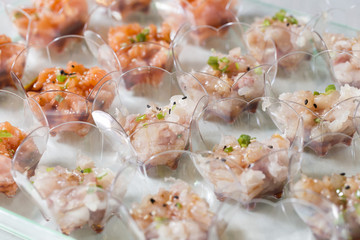 yellowtail fish tartare