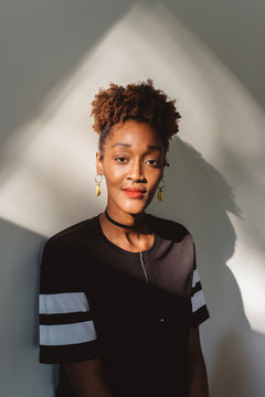 A portrait of a beautiful african american woman
