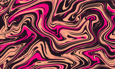 Marble texture seamless background.Pink,violet,purple abstract pattern.Seamless liquid fluid marbling flow effect for cover,fabric,textile,wrapping or print background.Ebru style,aqua ink.Vector.