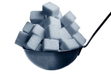 ladle full with sugar