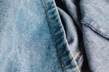 Naklejka premium Fine Detail Of Denim