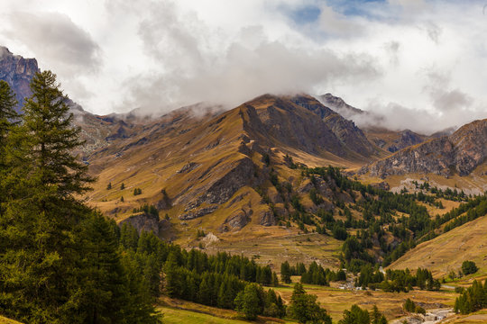 Mountain landscape in Piemonte (Piedmont), Northern Italy.