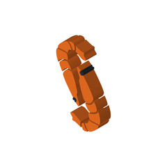 shrimp isometric right top view 3D icon