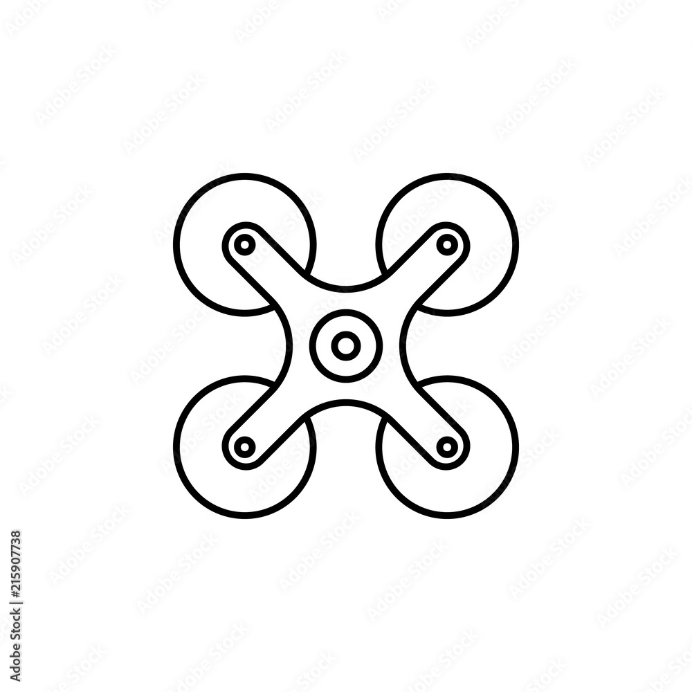 Poster drone icon. element of intelligence icon for mobile concept and web apps. thin line drone icon can b
