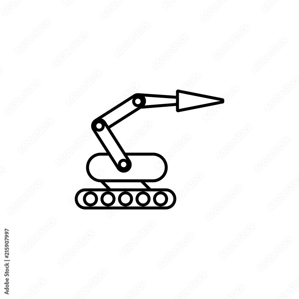 Poster robot icon. element of intelligence icon for mobile concept and web apps. thin line robot icon can b
