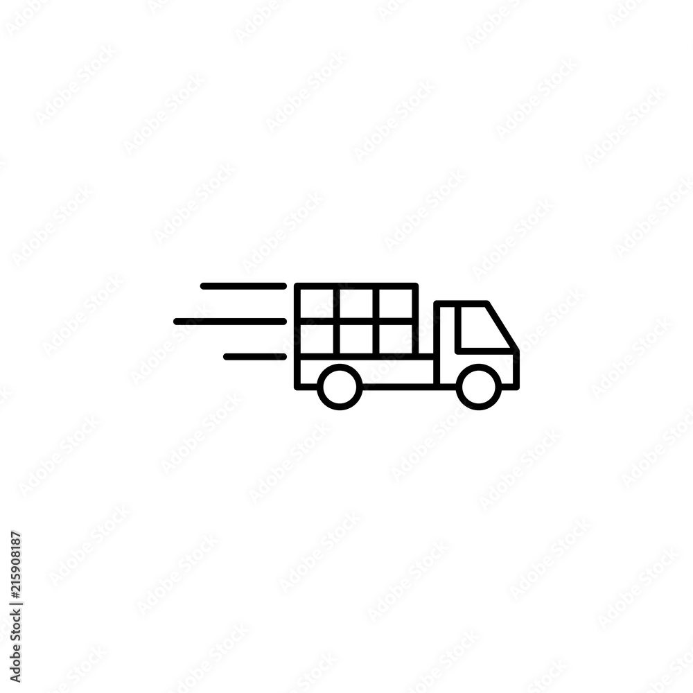 Poster express delivery icon. element of intelligence icon for mobile concept and web apps. thin line expre
