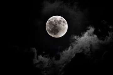 Fototapeta na wymiar Moon in the night