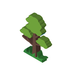 Tree isometric right top view 3D icon