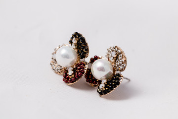 Gemstone stud earrings