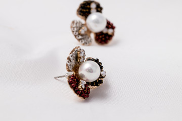 Gemstone stud earrings