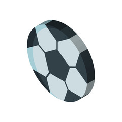 Soccer ball isometric right top view 3D icon