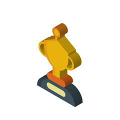 Trophy isometric right top view 3D icon