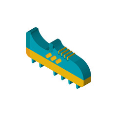 Boots isometric right top view 3D icon