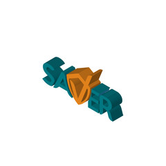 saver isometric right top view 3D icon