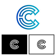 Line Letter C Logo