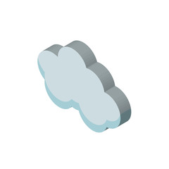 cloude isometric right top view 3D icon