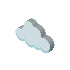 cloude isometric right top view 3D icon