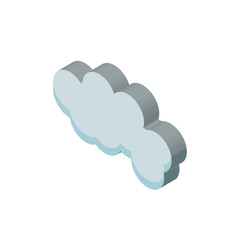 cloude isometric right top view 3D icon