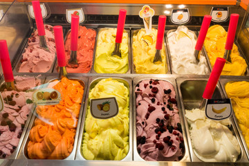 Flavoured ice cream
