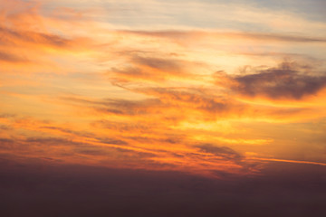 Colorful Beautiful blue sky with cloud formation background