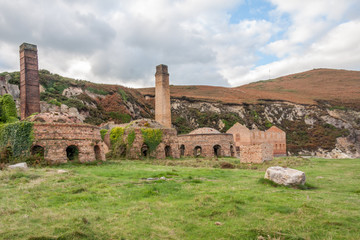 Remains of machinery,