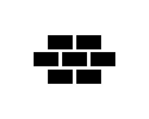 brick build cement decoration block silhouette image vector icon logo symbol