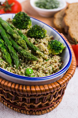 Vegetables with quinoa
