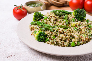 Vegetables with quinoa